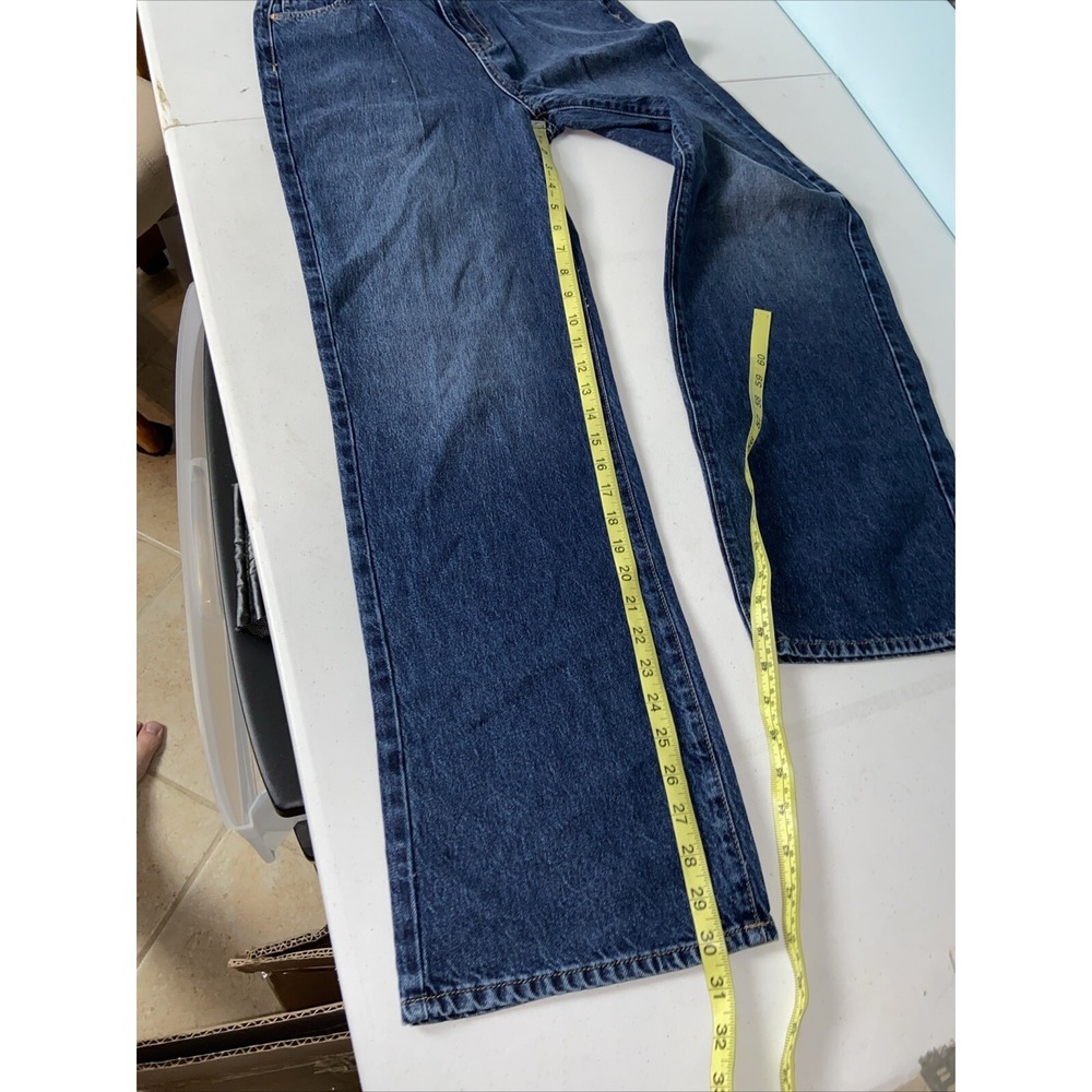 Modern American Topanga Women's Jeans Size 25 High Wide Pinnacle Blue MAW234075 - Picture 5 of 8